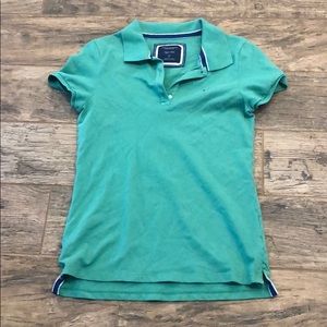 EUC American Eagle Polo in kelly green size large